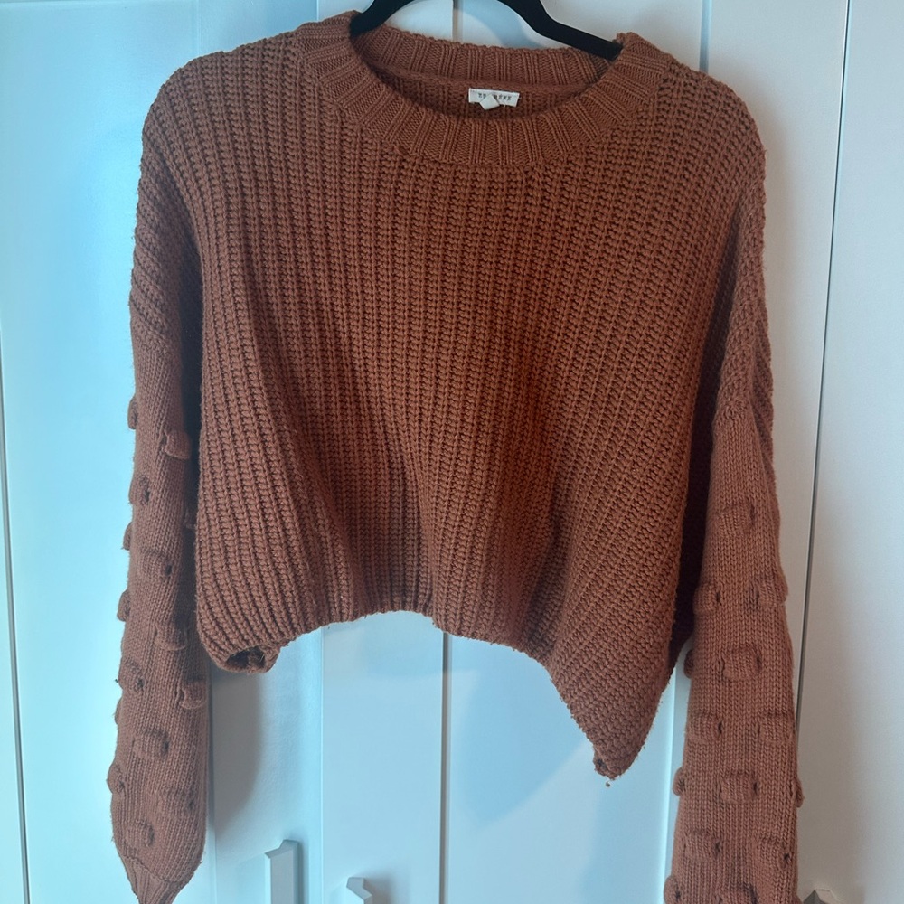 Cozy Burnt orange Knit Sweater